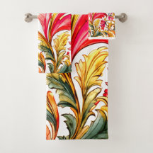 Extravagante florentinische Design Wasserfarben-Bl