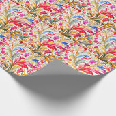 Extravagante florentinische Design Wasserfarben-Bl Geschenkpapier (Ecke)