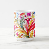 Extravagante florentinische Design Wasserfarben-Bl Kaffeetasse (Mittel)