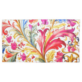 Extravagante florentinische Design Wasserfarben-Bl Kissenbezug