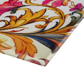 Extravagante florentinische Design Wasserfarben-Bl Schneidebrett (Ecke)