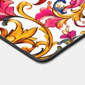 Extravagante florentinische Design Wasserfarben-Bl Schreibtischunterlage (Ecke)