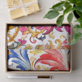 Extravagante florentinische Design Wasserfarben-Bl Seidenpapier (Geschenk)