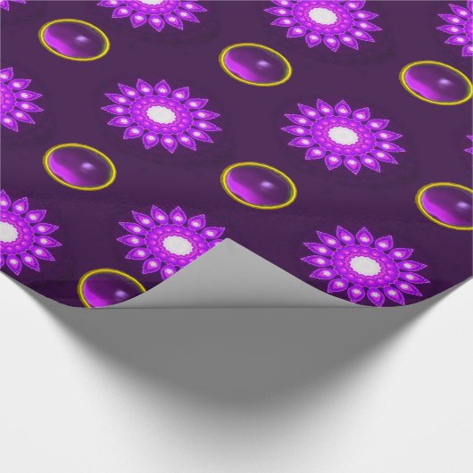 EXTRAVAGANTE FLÜSSE MIT GEMSTONES GESCHENKPAPIER (Ecke)