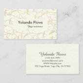 Extravagante Foliage Visitenkarte (Vorne/Hinten)