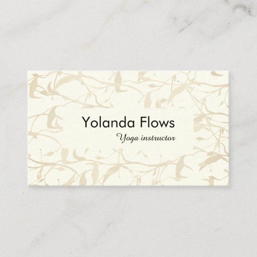 Extravagante Foliage Visitenkarte (Vorderseite)