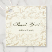 Extravagante Folien Vielen Dank Geschenkanhänger (Vorderseite)