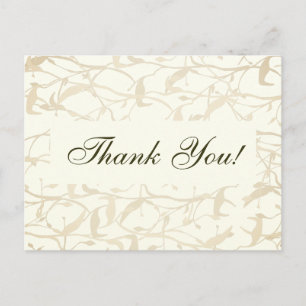 Extravagante Folien Vielen Dank Postkarte
