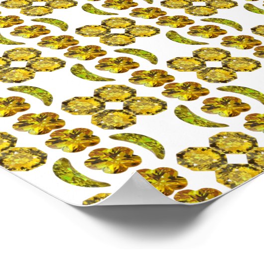 Extravagante Form Edelstein Poster (Ecke)