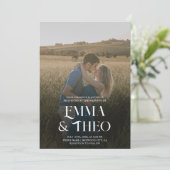 Extravagante Foto-Hochzeit Einladung (Stehend Vorderseite)