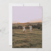 Extravagante Foto-Hochzeit Einladung (Rückseite)