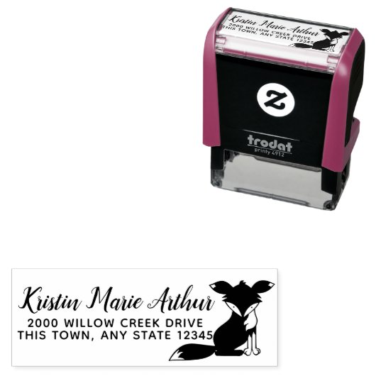 Extravagante Fox-Adresse Permastempel (Beispiel)