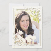 Extravagante Frame Foto Einladung (Rückseite)