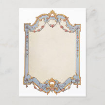 Extravagante Französisch Vintage Frame Blue Gold S