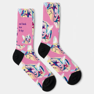 Extravagante französische Bulldogs Socken