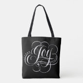 Extravagante Freude an der Weihnachtskalligraphie  Tasche (Rückseite)