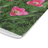 "EXTRAVAGANTE FRILLEN UND WEISSE, FRINGTE TULIPS/G SCHNEIDEBRETT (Ecke)