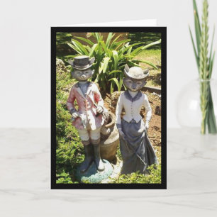 Extravagante Füchse, leere Karte