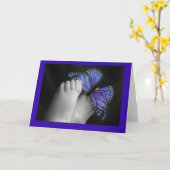 extravagante Füße Karte (Gelbe Blume)