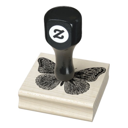 Extravagante Geblüht Butterfly-Kautschuk-Briefmark Gummistempel (Stempel)