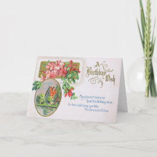 Extravagante Geburtstags-Karte mit herrlichen Karte