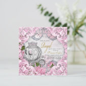 Extravagante Geburtstagspartei von Princess Einladung (Stehend Vorderseite)