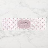 Extravagante Geburtstagsparty Wasserflaschenetikett (Einzelnes Label)