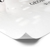 Extravagante Gedenkstätte für Hochzeiten reservier Poster (Ecke)