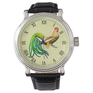Extravagante Geflügel-Phoenix-Hahn-Uhr Armbanduhr