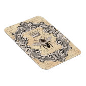 Extravagante Gerahmte Queen Bee auf Sheet Music Magnet (Rechte Seite)