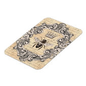 Extravagante Gerahmte Queen Bee auf Sheet Music Magnet (Linke Seite)