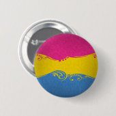 Extravagante, geschwungene und verwirbelte Pansexu Button (Vorne & Hinten)