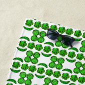 Extravagante Gestalt Emerald Gemstone Strandtuch (Beispiel)