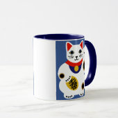 Extravagante glückliche Katzen-Tasse Tasse (VorderseiteRechts)