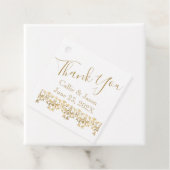 Extravagante Goldbriefe Vielen Dank Geschenkanhänger (Beispiel)