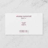 Extravagante Goldene Schneeflocken Visitenkarte (Rückseite)