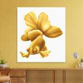 Extravagante Goldfisch-Zwergkanwanen Leinwanddruck (Insitu (Wohnzimmer))