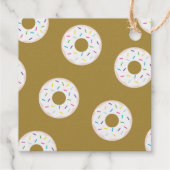 Extravagante Goldfolie DONUT Verlobung Ring funkel Geschenkanhänger (Rückseite)