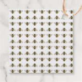 Extravagante Goldfolie, was es für eine Babydusche Geschenkanhänger (Rückseite)