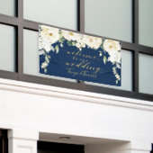 Extravagante Goldkalligrafie der White Peony Navy Banner (Äußeres Gebäude)