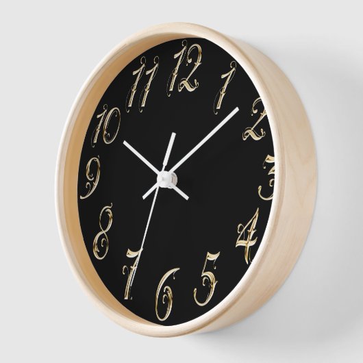 Extravagante Goldnummern Uhr (Winkel)