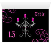 Extravagante gotische Candelabra Hochzeit Tischnum (Innenansicht Horizontal (Unten))