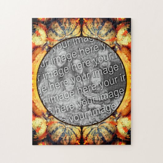 Extravagante Gourds-Rahmen schaffen Ihr eigenes Fo Puzzle (Vertikal)