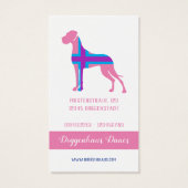 Extravagante Great Danes Business Cards für modern (Rückseite)