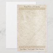 Extravagante Grenzeleganz TAN Briefpapier (Vorne/Hinten)