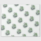 Extravagante großartige Dane-Illustration Geschenkpapier (Flach)