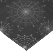 Extravagante Halloween-Spinnennetze Tischdecke (Schrägansicht)