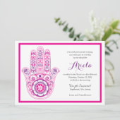 Extravagante Hamsa Einladung (Stehend Vorderseite)