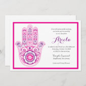Extravagante Hamsa Einladung (Vorne/Hinten)