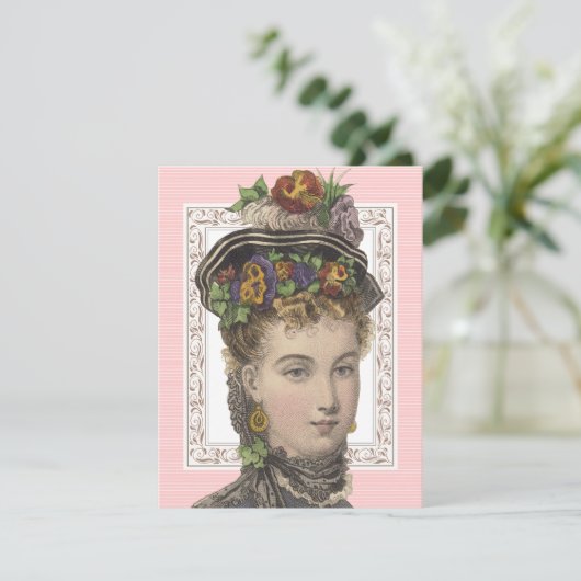 Extravagante Hasen und Bonnets Brunch Oster Einladung (Stehend Vorderseite)